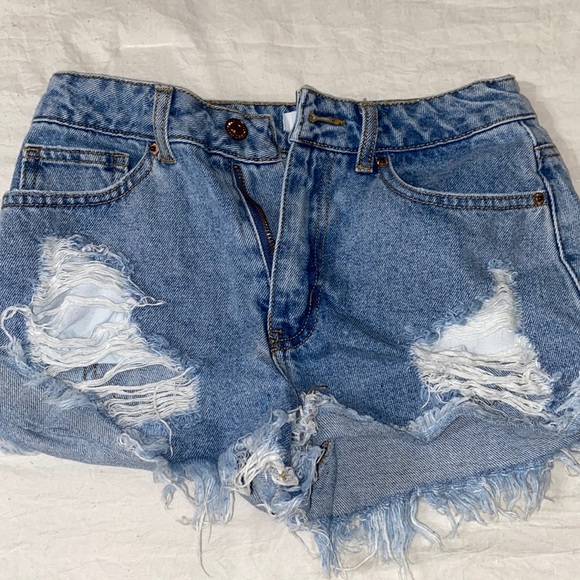 Light Wash Concert Shorts - Picture 1 of 3